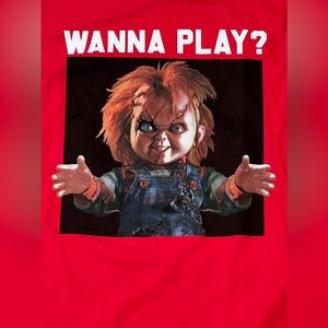Chucky Tee Shirt Red Size Large Mens Unisex New Halloween Horror Graphic Tee